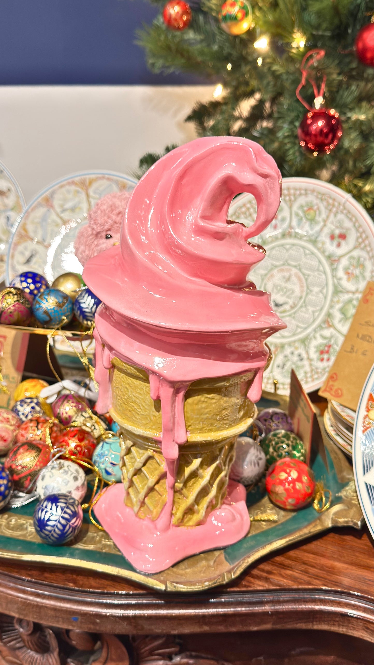 Large Decorative Ice Cream Ornament