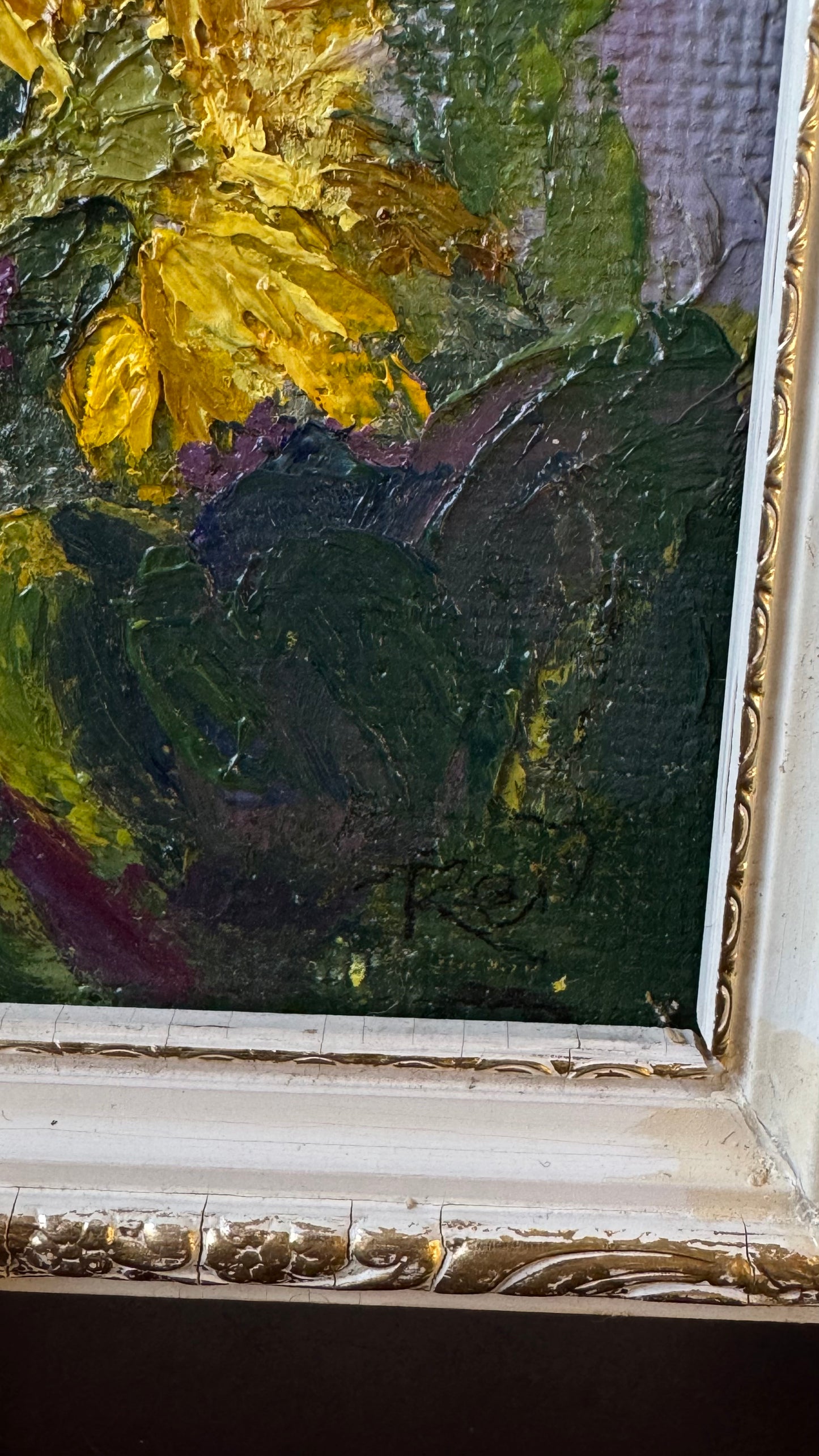 Sunflowers – Original Oil Painting on Canvas, 30 cm