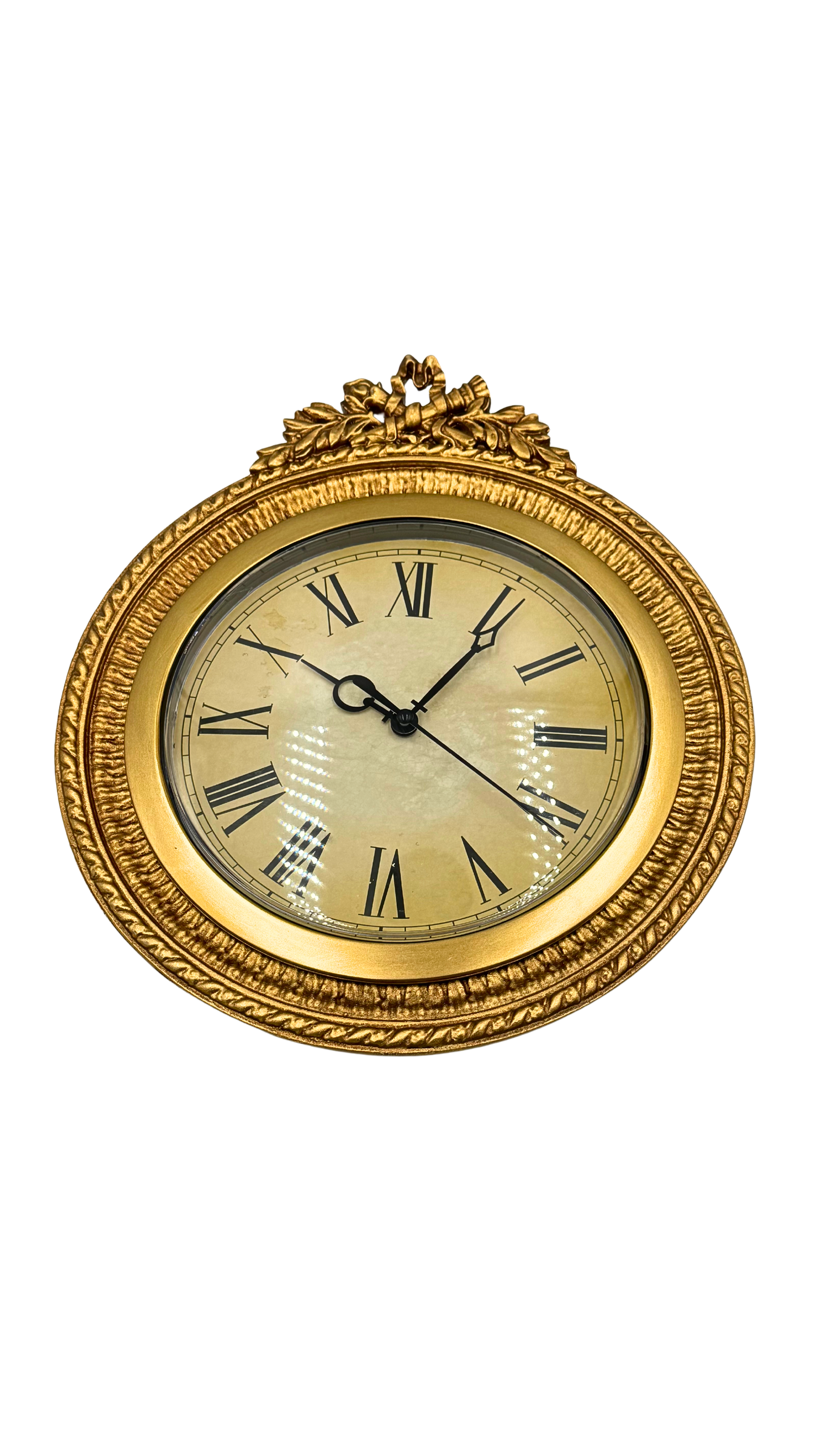 Antique Gold Ornate Wall Clock