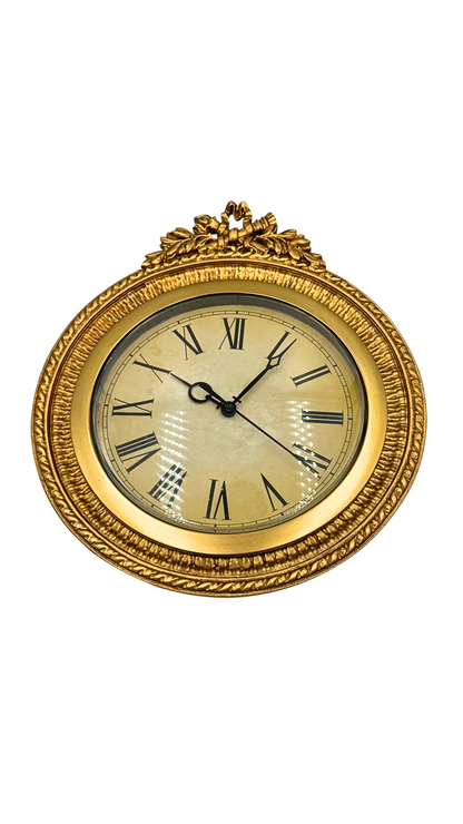 Antique Gold Ornate Wall Clock