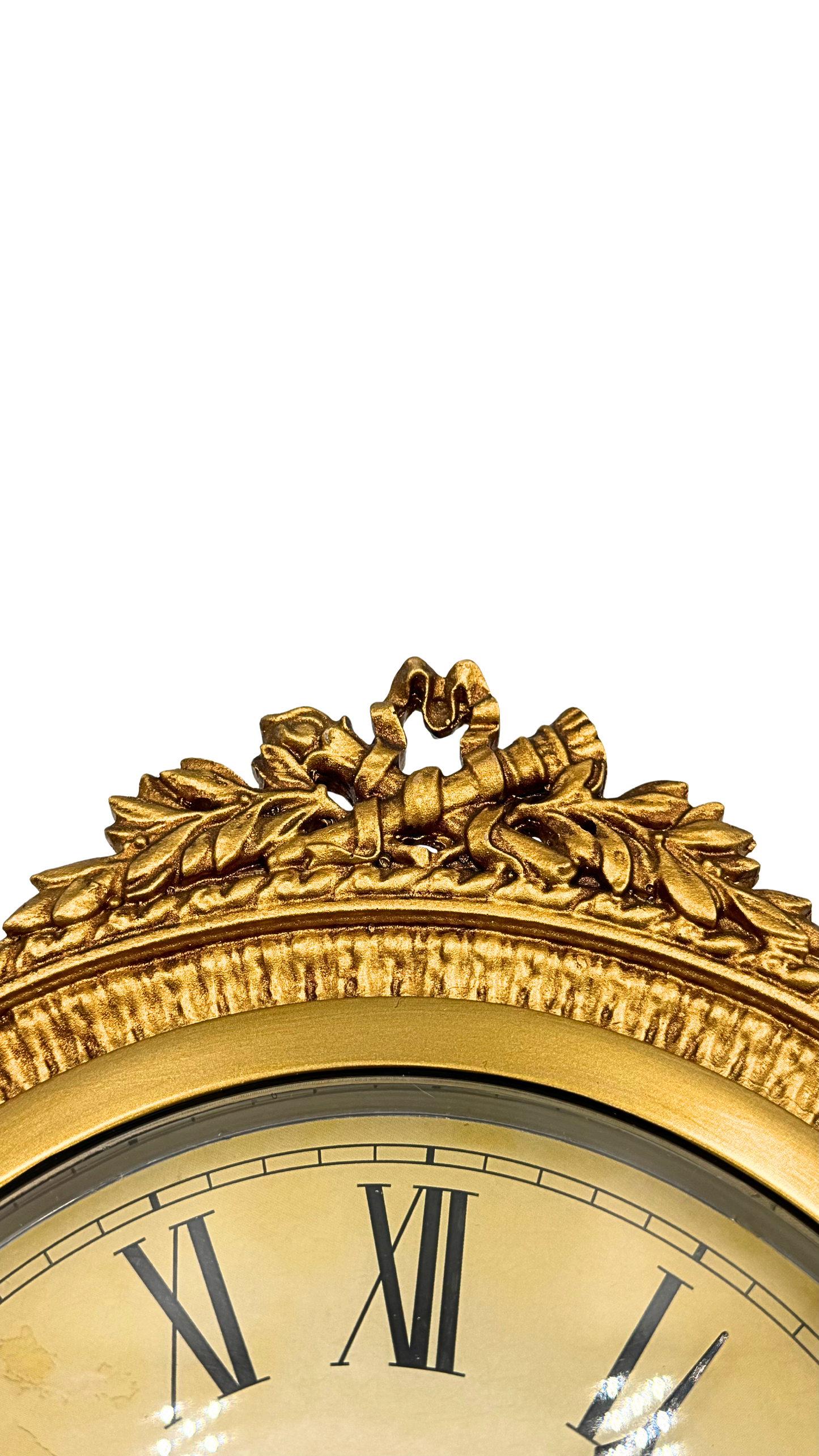 Antique Gold Ornate Wall Clock