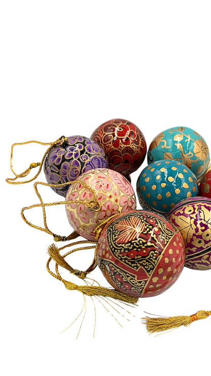 Hand Painted Christmas Baubles