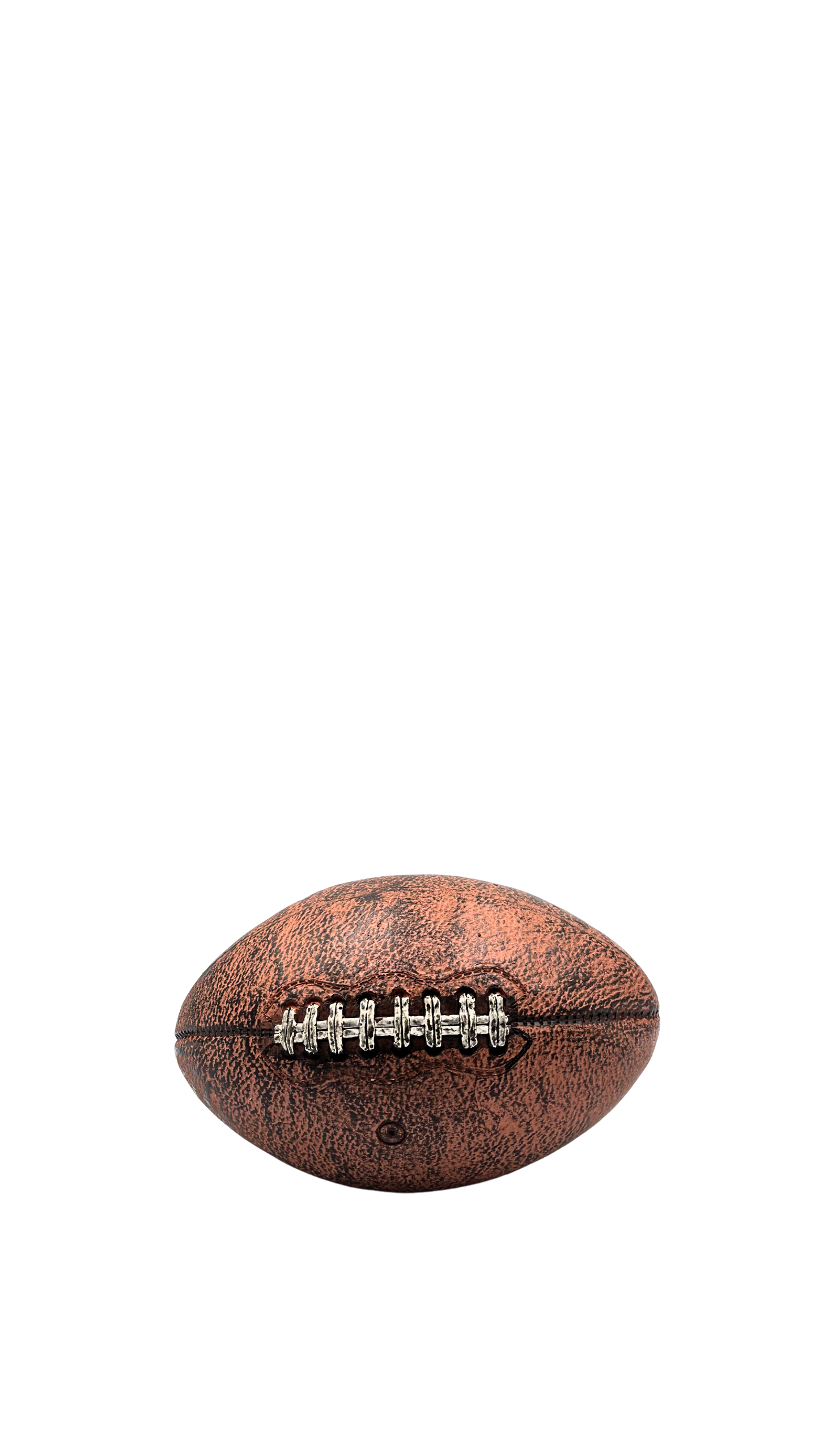 Small Antique Leather Style Rugby Ball Desk Ornament