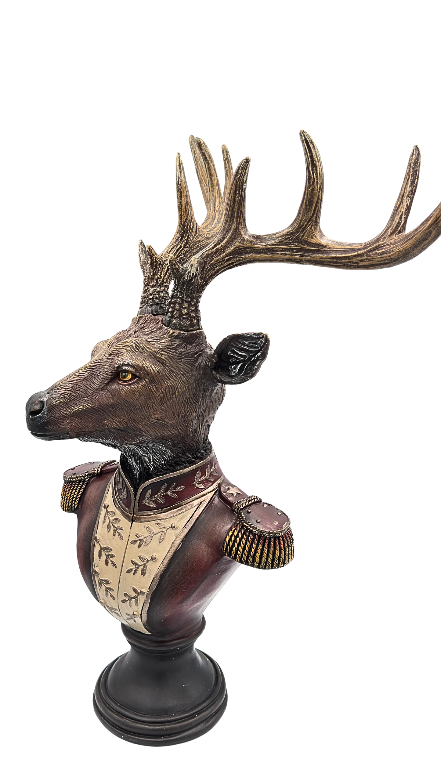 Medium Gentry Stag Bust on Square Base