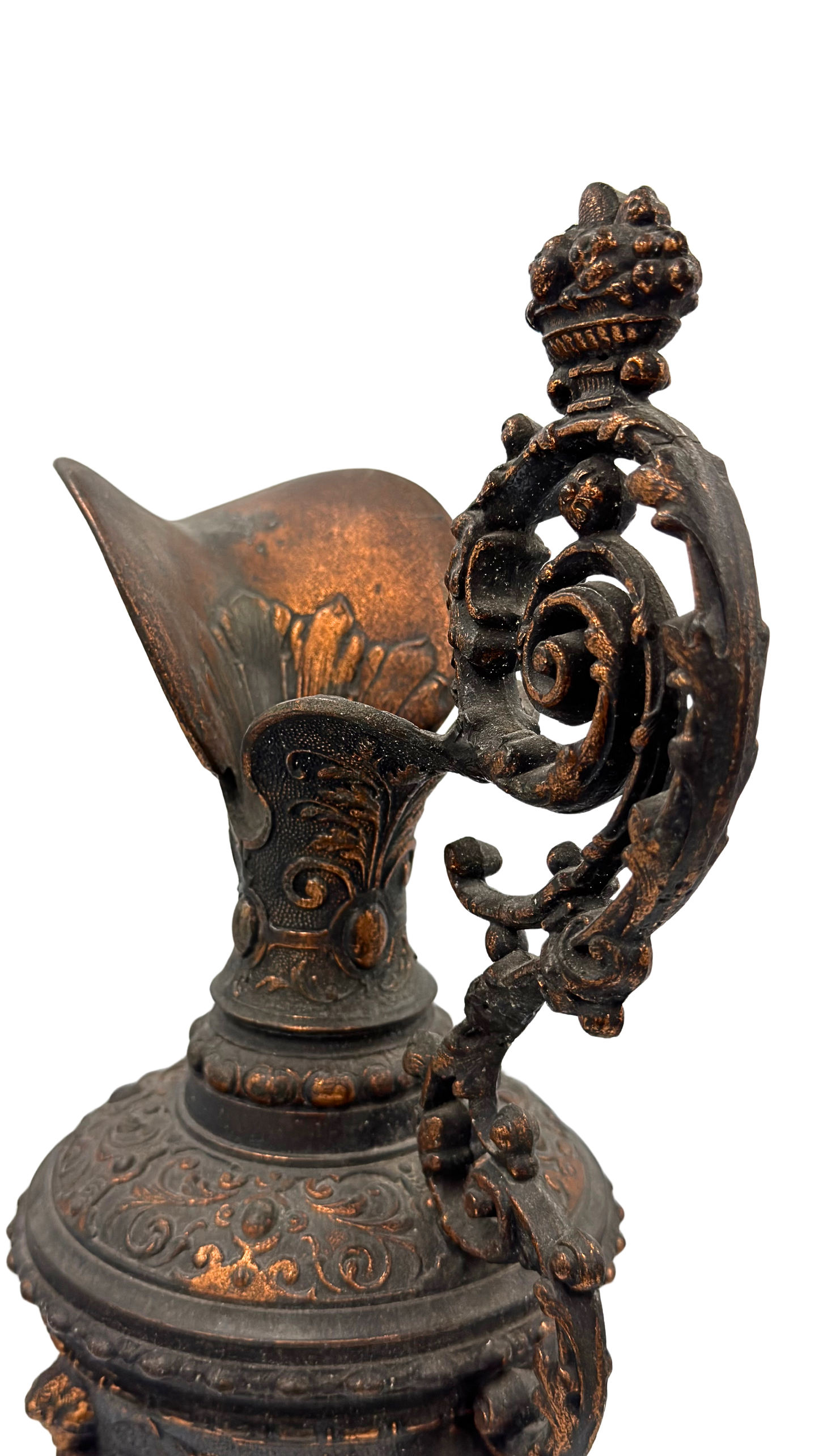 Antique French Metal Water Jug