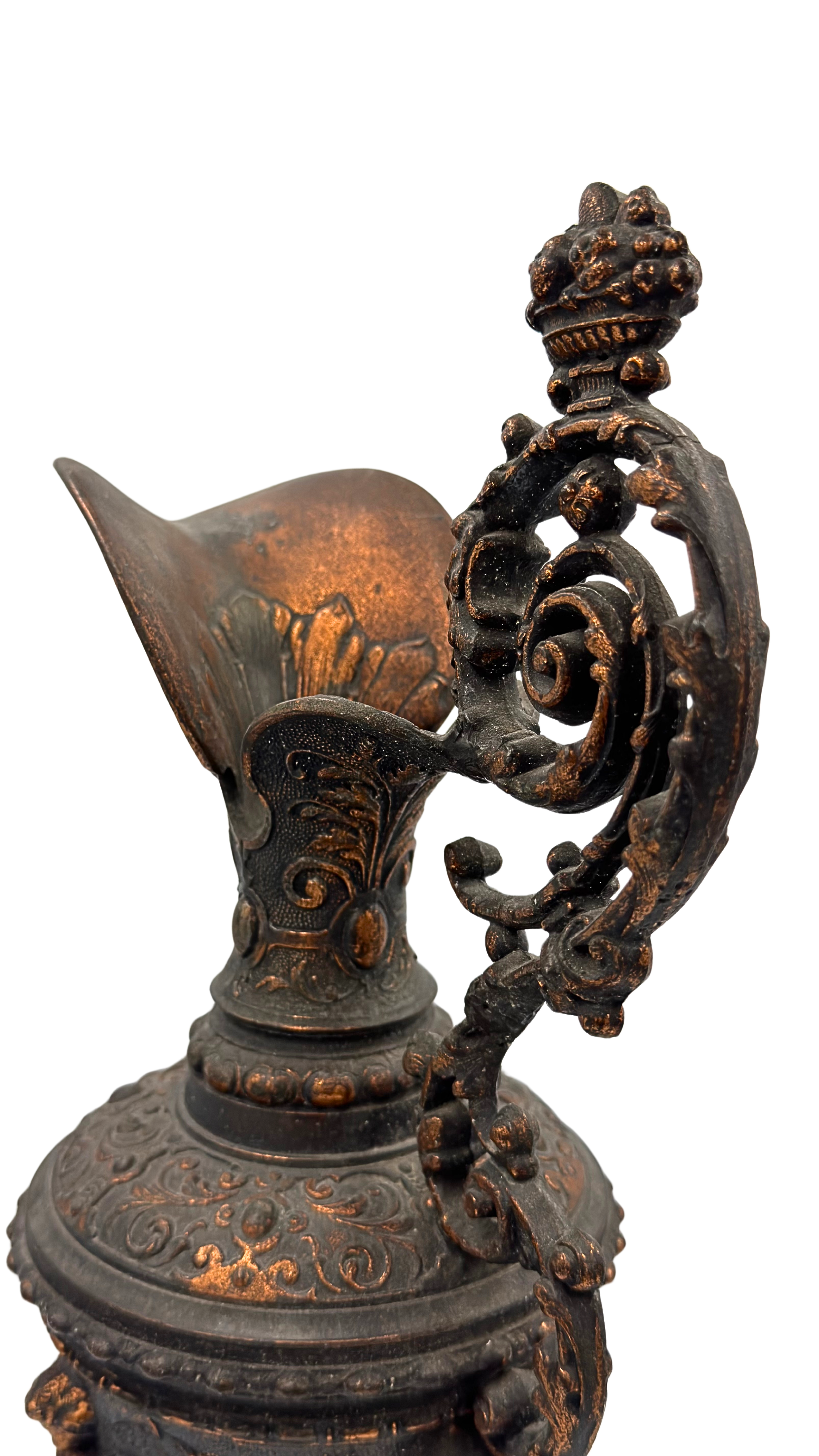 Antique French Metal Water Jug