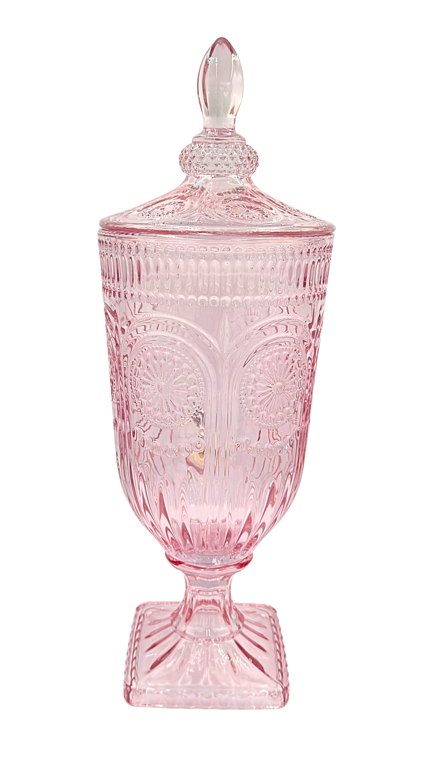 Pink Patterned 3-Litre Glass Drinks Server