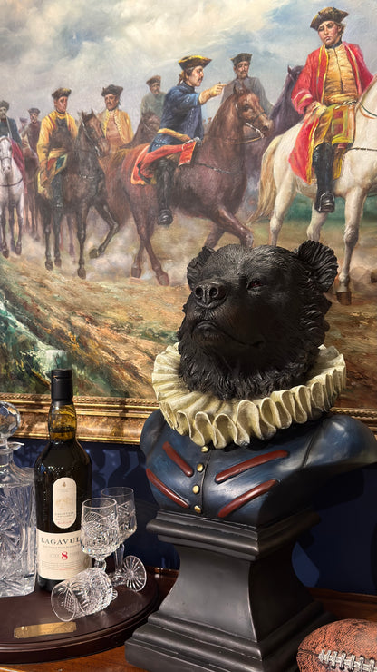 Extra Large Gentry Bear Bust on Square Base