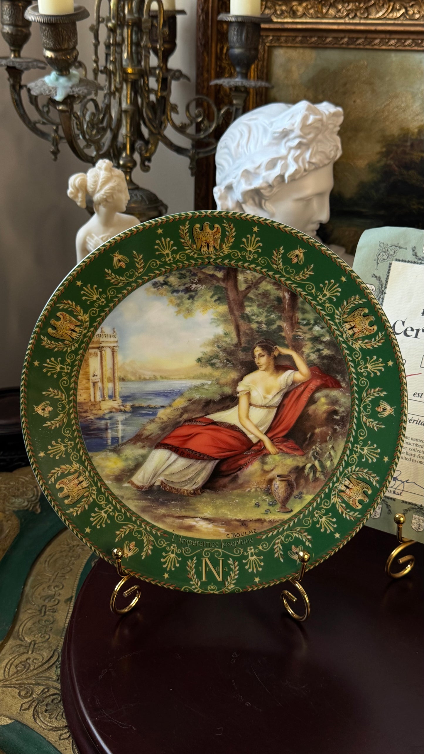 Henri d’Arceau & Fils – “L’Impératrice Joséphine” Limited Edition Limoges Plate