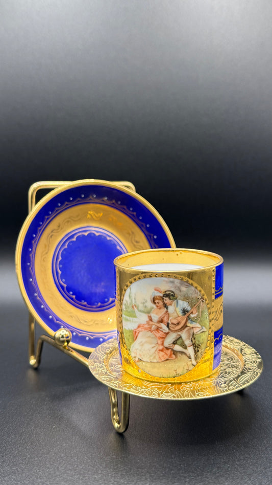 Royal Vienna Porcelain Cup & Saucer