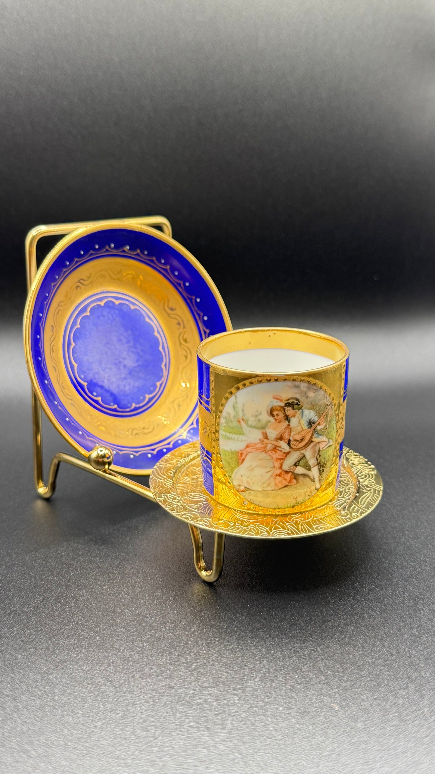 Royal Vienna Porcelain Cup & Saucer