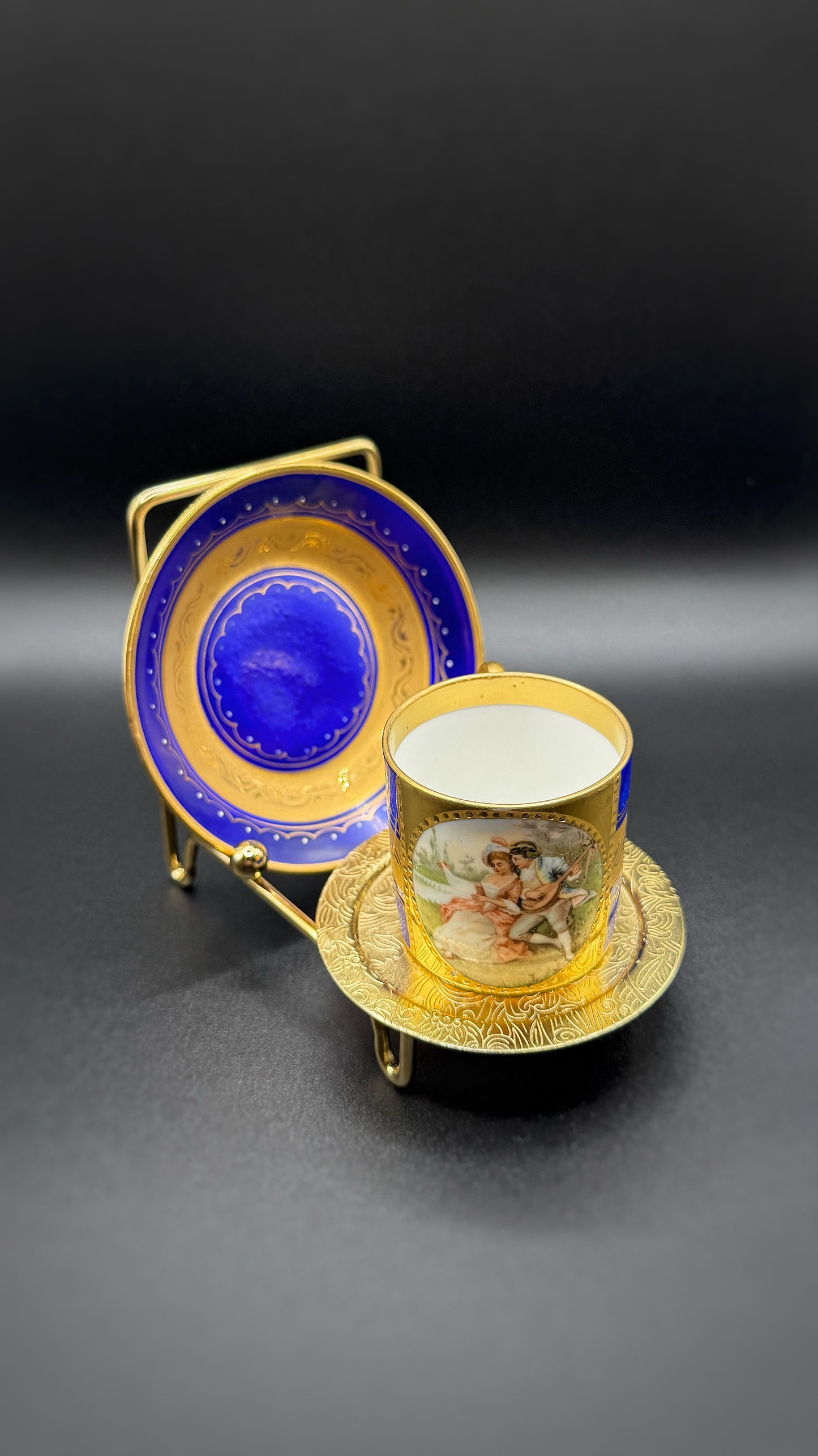Royal Vienna Porcelain Cup & Saucer