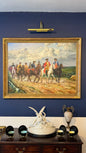 20th Century Oil Painting | The Cavalry Officers signed by Armstrong