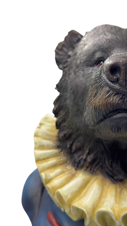 Extra Large Gentry Bear Bust on Square Base