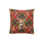 Scottish Stag Woven Cushion - 30x30cm (12"x12"): Fibre Filler