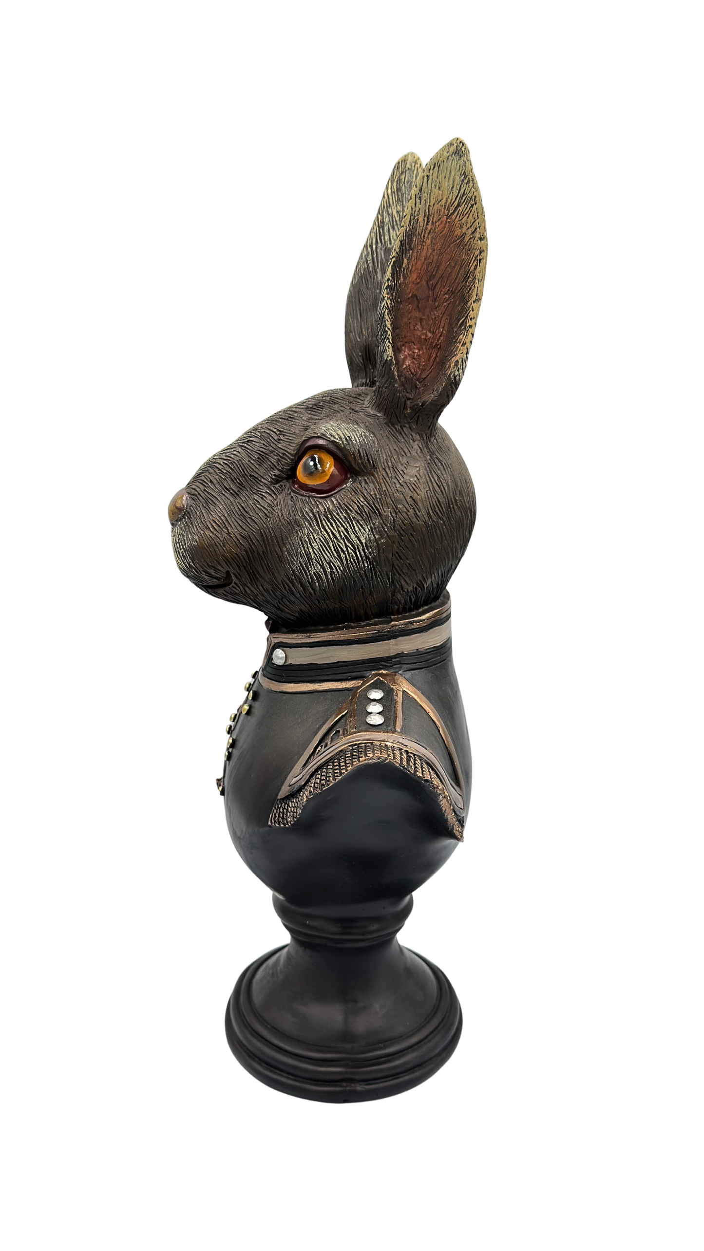 Gentry Rabbit Bust on Round Base