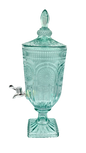 Teal Patterned 3-Litre Glass Drinks Server