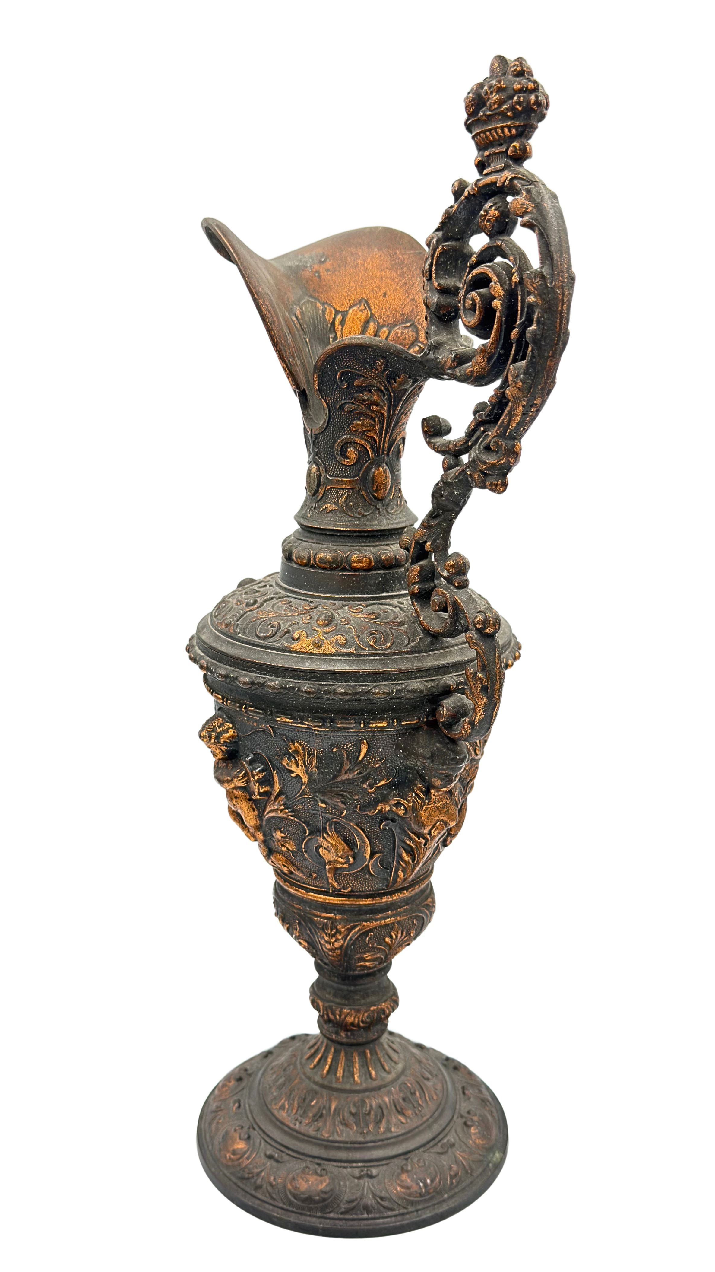 Antique French Metal Water Jug