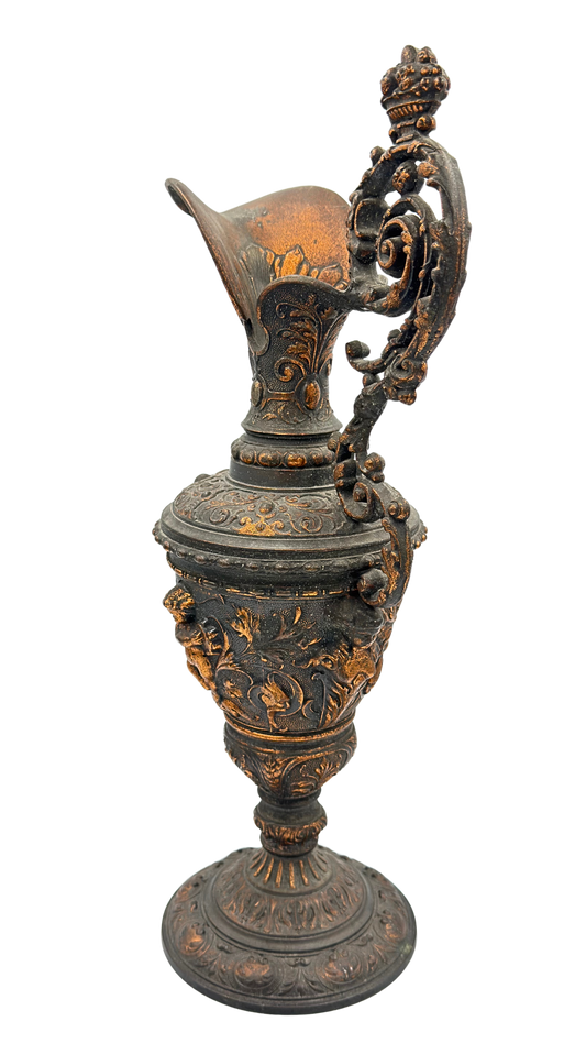 Antique French Metal Water Jug