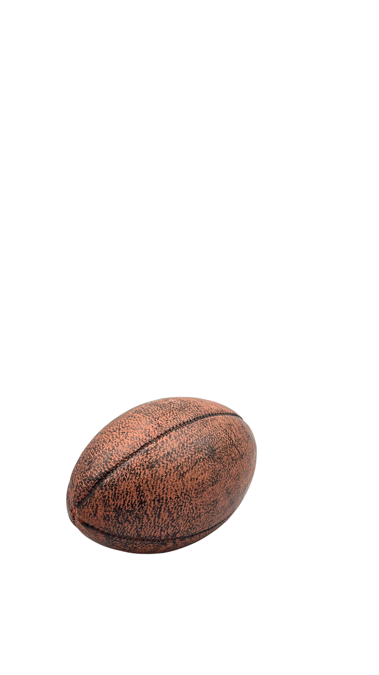 Small Antique Leather Style Rugby Ball Desk Ornament