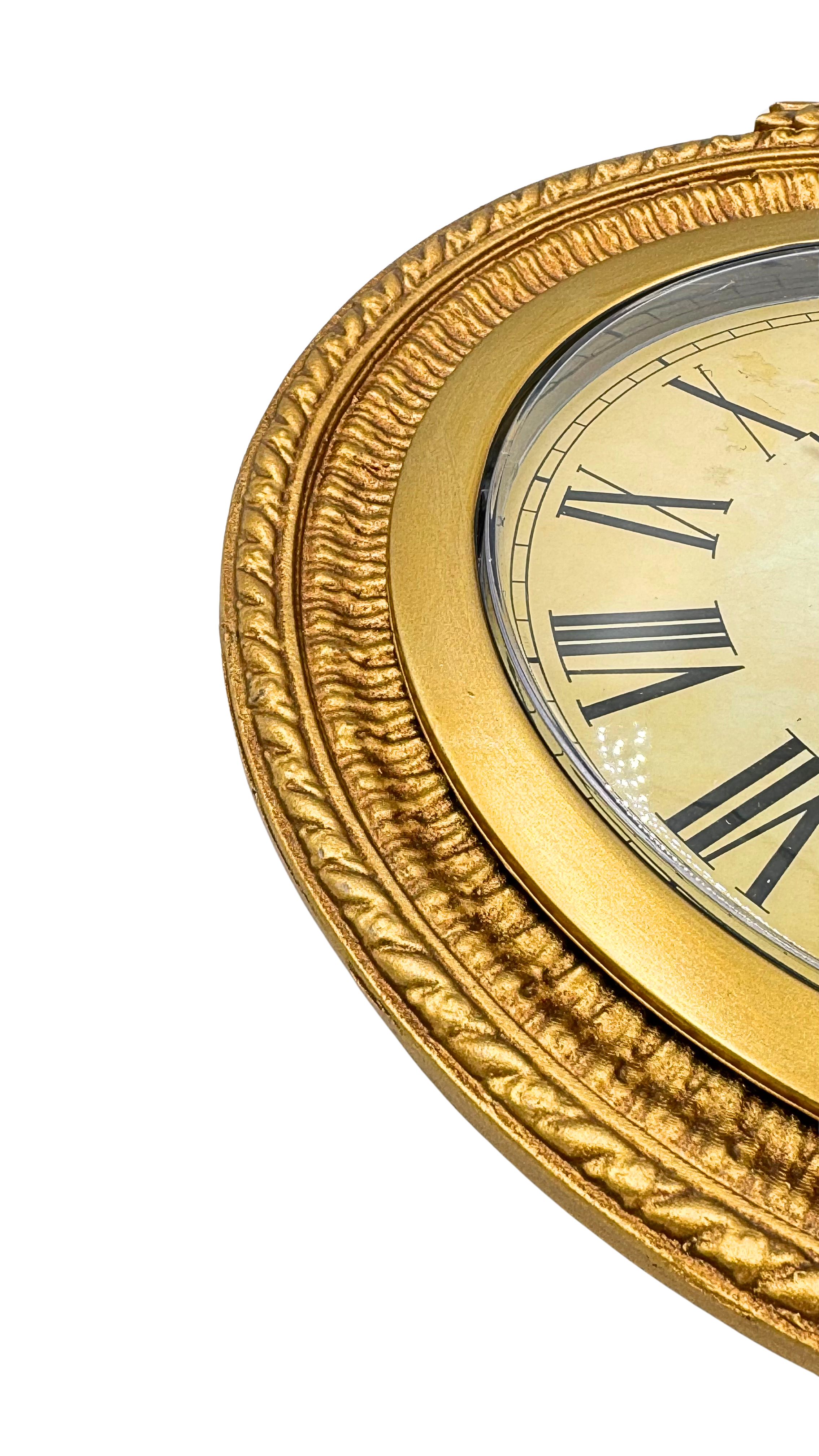 Antique Gold Ornate Wall Clock