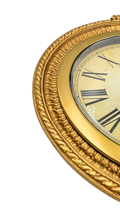 Antique Gold Ornate Wall Clock