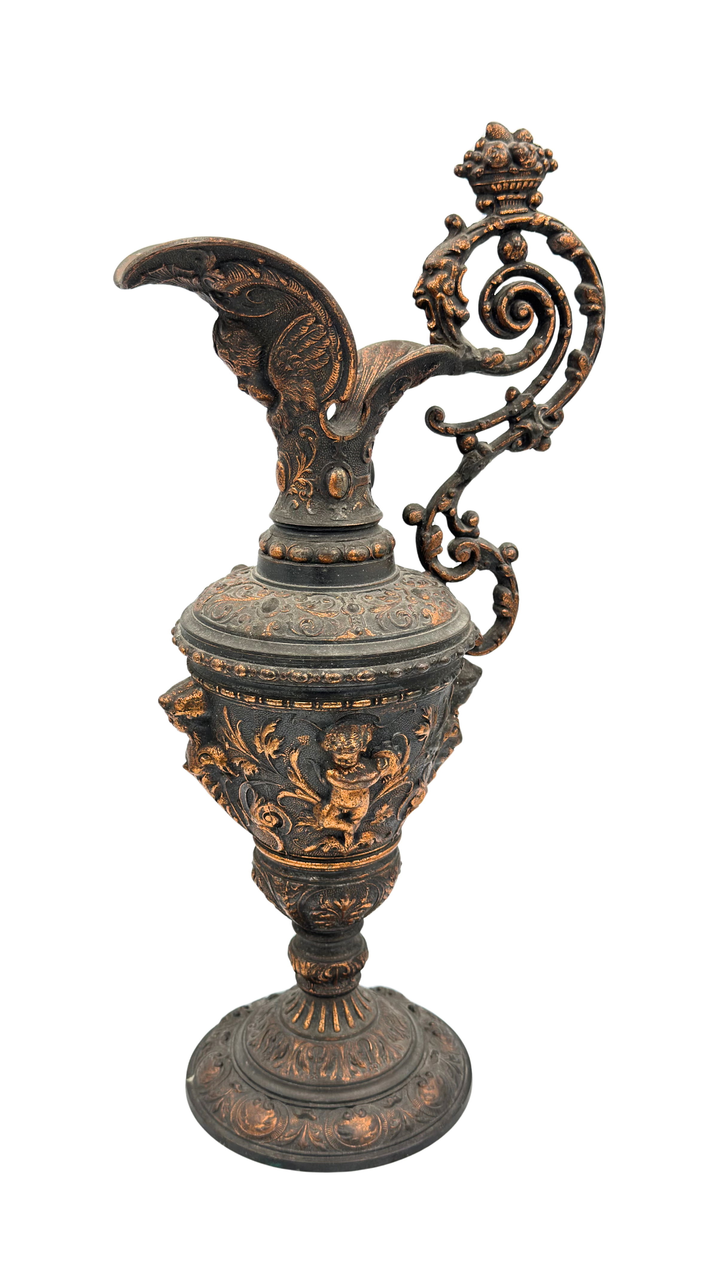 Antique French Metal Water Jug