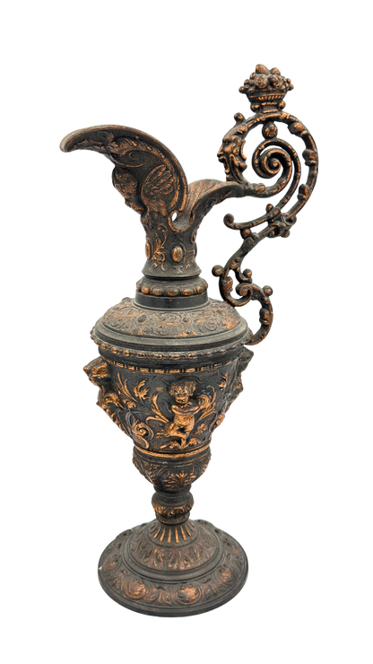 Antique French Metal Water Jug